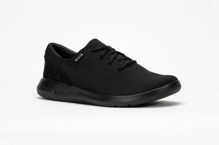 Kizik Shoes Canada Women's Madrid Eco-Knit-Black (Black Outsole)